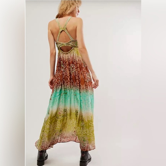 NWOT Free People, Into The Nights Maxi Dress - Picture 4 of 12